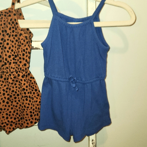 Old Navy 2pc Tank Top Romper Bundle 6-12 Months - Picture 2 of 8